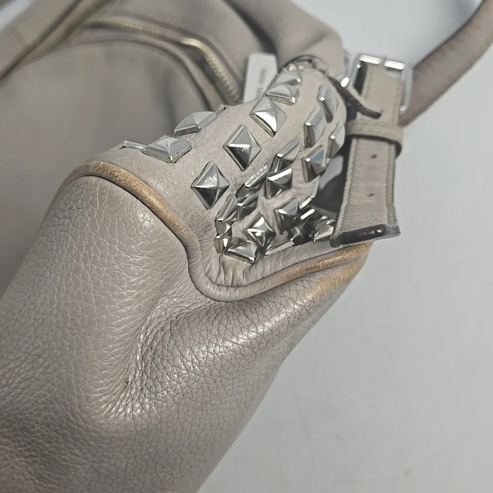 Michael Kors Gray Studded Backpack